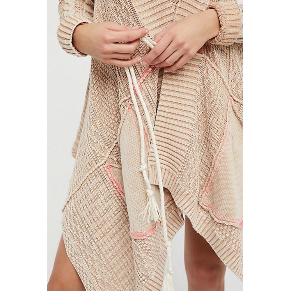๐๐ Free People โฆ All Washed Out Cardi โฆ Sand - Picture 3 of 8